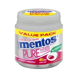 MENTOS | PURE WHITE | ΤΣΙΚΛΕΣ ΚΕΡΑΣΙ ΜΕΝΤΑ ΜΠΟΥΚΑΛΙ 100 GR