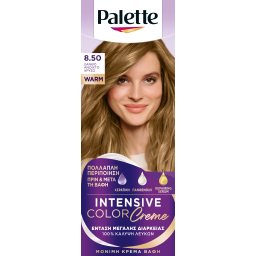 PALETTE | Βαφή Μαλλιών Intensive Color 8.50 Ξανθό Ανοιχτό Χρυσό 1 Τεμάχιο