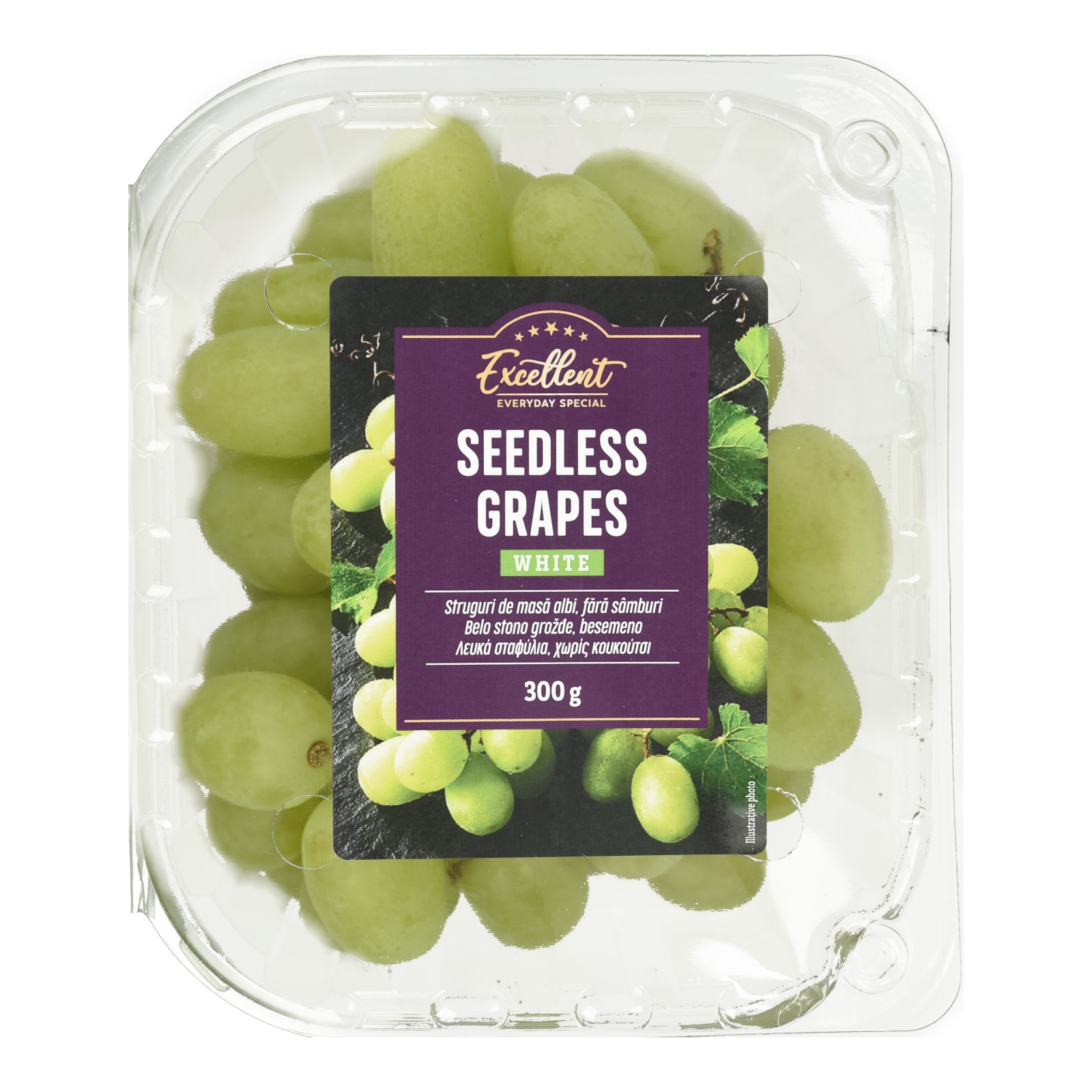 Σταφύλια Λευκά Χωρίς Κουκούτσι Εισαγωγής 300g