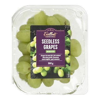 EXCELLENT | Σταφύλια Λευκά Χωρίς Κουκούτσι Εισαγωγής 300g