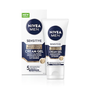 NIVEA | Κρέμα Gel Men Sensitive Πρόσωπο & Γένια 50ml