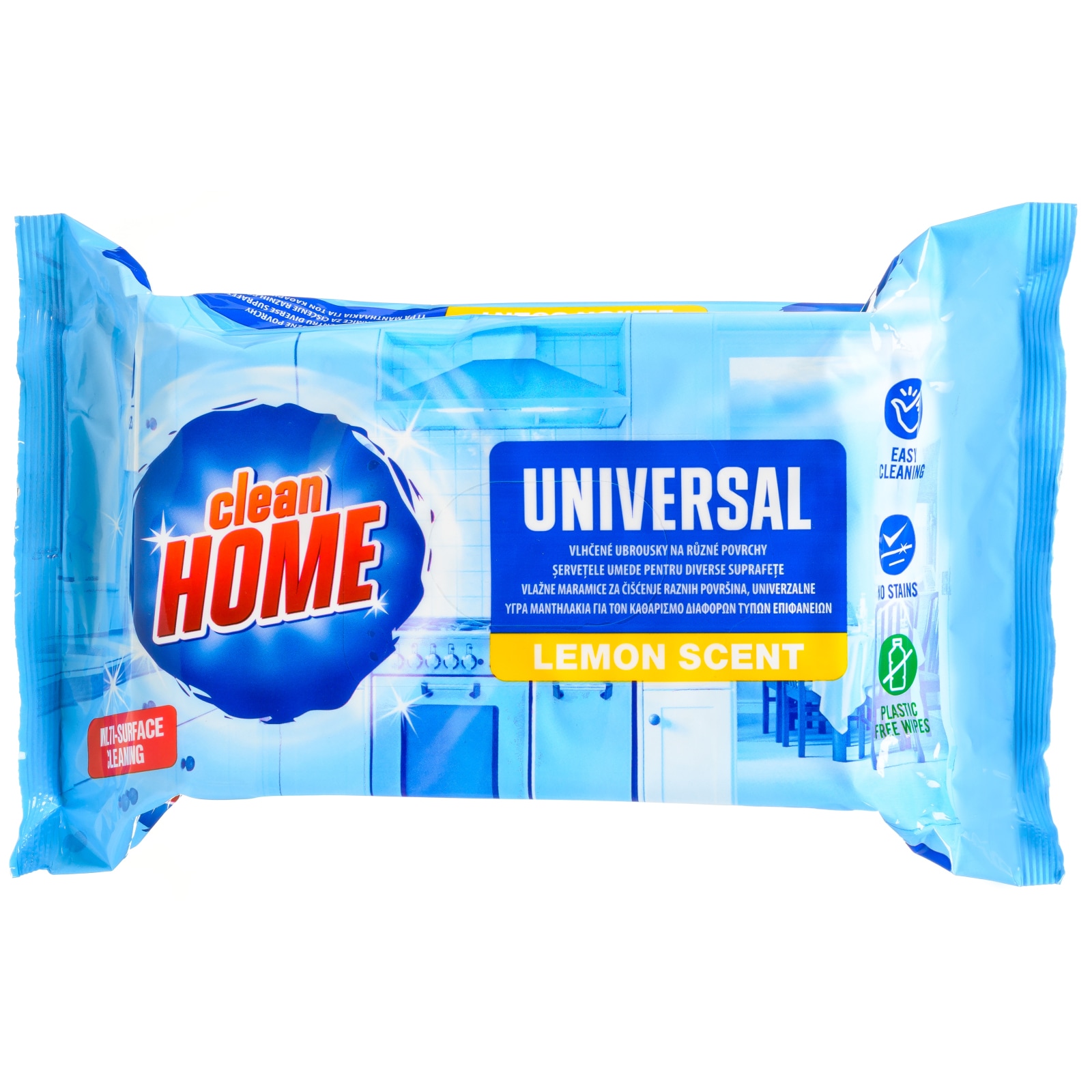 Υγρά Μαντηλάκια Καθαρισμού Επιφανειών Λεμόνι 80 Τεμάχια