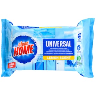 CLEAN HOME | Υγρά Μαντηλάκια Καθαρισμού Επιφανειών Λεμόνι 80 Τεμάχια