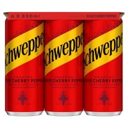 SCHWEPPES | Αναψυκτικό Sour Cherry & Black Pepper Κουτί 6x330ml