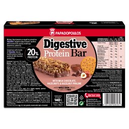 ΠΑΠΑΔΟΠΟΥΛΟΥ | Μπάρες Δημητριακών Digestive High Protein Σοκολάτα 5x28g