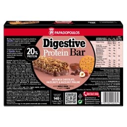 ΠΑΠΑΔΟΠΟΥΛΟΥ | Μπάρες Δημητριακών Digestive High Protein Σοκολάτα 5x28g