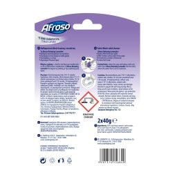 AFROSO | Καθαριστικό Block Τουαλέτας Relaxing Lavender 2x40g