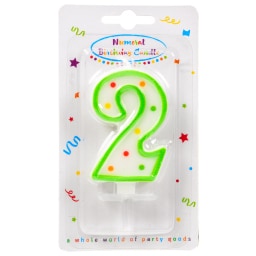 DECORATA | Κερί Γενεθλίων Νο2 1 Τεμάχιο