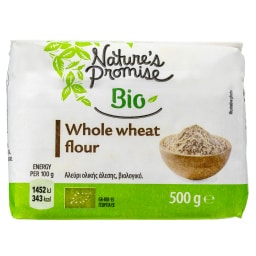 NATURES PROMISE BIO | Αλεύρι Ολικής Άλεσης Bio 500g