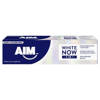 AIM | Οδοντόκρεμα White Now 3σε1 75ml