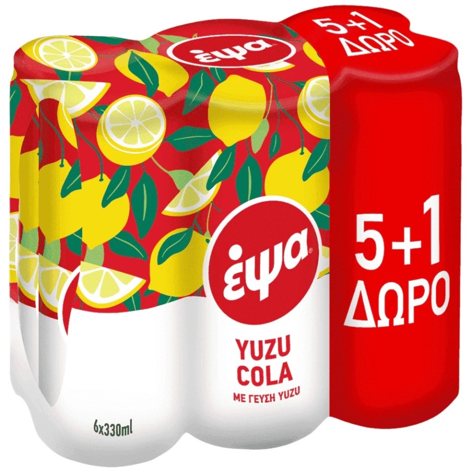 ΕΨΑ Yuzu Cola 330ml 5+1 Δώρο