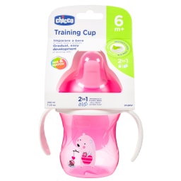 CHICCO | Εκπαιδευτικό Κύπελλο 6m+ Ροζ 1 Τεμάχιο