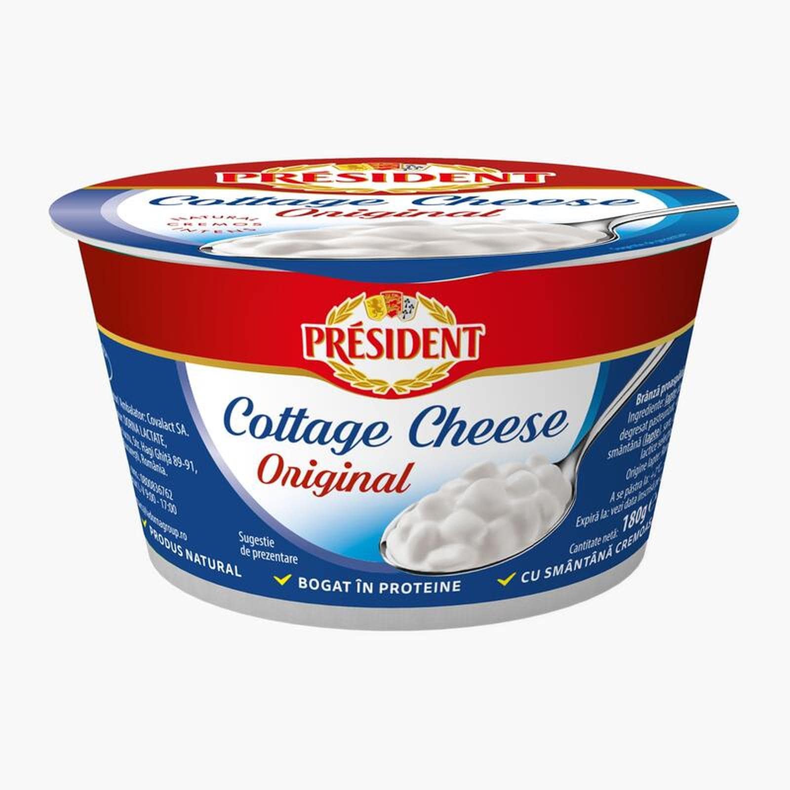 PRESIDENT Τυρί Cottage Cheese Original 180g