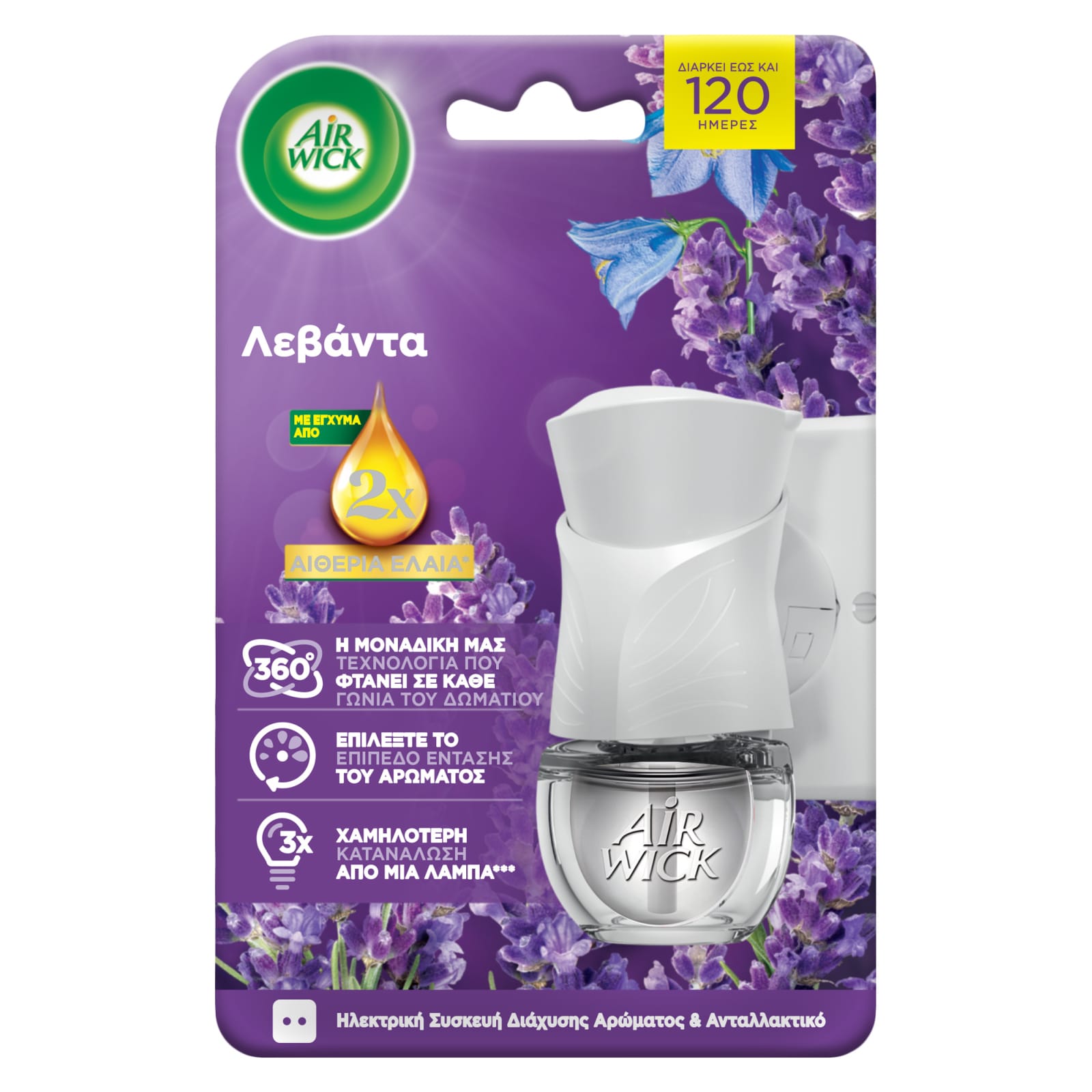 AIRWICK Αποσμητικό Χώρου Ηλεκτρικό Λεβάντα Χαμομήλι 19ml