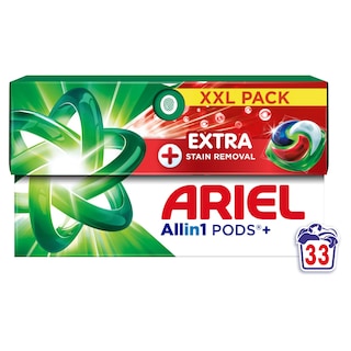 ARIEL | Kάψουλες Πλυντηρίου Ρούχων Allin1 Pods Extra Clean 33 Τεμάχια