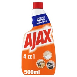AJAX | Spray Καθαρισμού 4 σε 1 Ανταλλακτικό 500ml