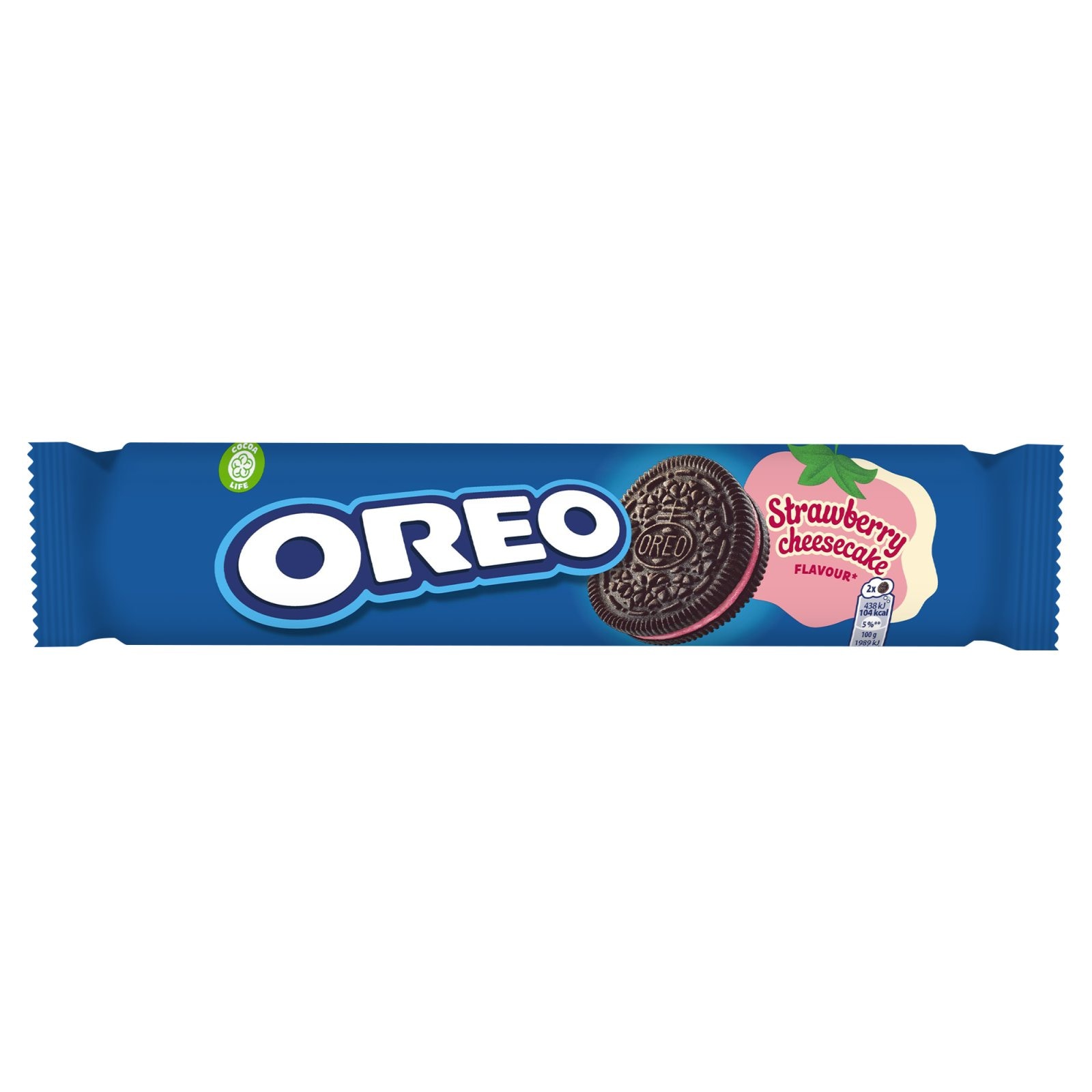 OREO Μπισκότα Γεμιστά Cheesecake Φράουλα 154g