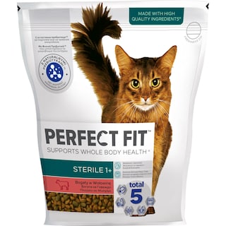 PERFECT FIT | Γατοτροφή με Μοσχάρι για Στειρωμένες Γάτες 750g