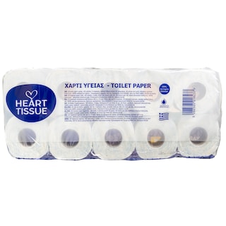 HEART TISSUE | Χαρτί Υγείας 3 Φύλλα 10 Ρολά 920g