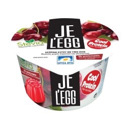 ΧΡΥΣΑ ΑΥΓΑ | Επιδόρπιο Πρωτεϊνης Ζελέ Ασπράδι Αυγού Κεράσι 150g