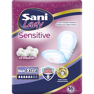 SANI | Σερβιέτες ακράτειας Lady Extra No4 16 Τεμάχια
