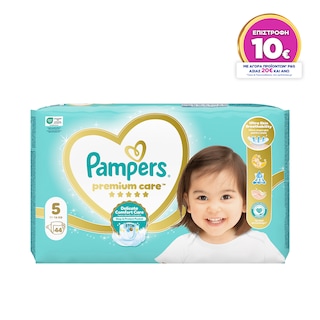 PAMPERS | Πάνες Μωρού Premium Care Νο5 11-18kg 44 Τεμάχια