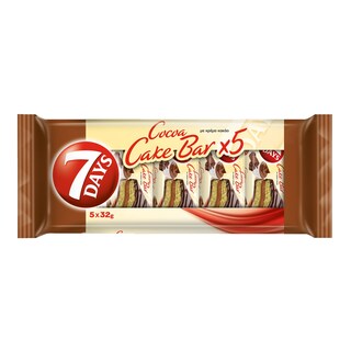 7DAYS | Cake Bar με Επικάλυψη Κακάο 5x32g