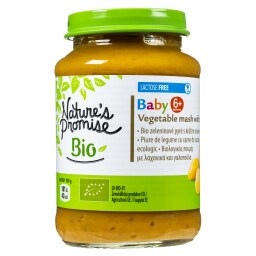 NATURES PROMISE BIO | Παιδική Τροφή Bio Πουρές Λαχανικών με Γαλοπούλα 190g