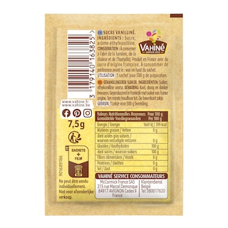 VAHINE | VAHINE SUGAR WITH VANILLINE  38G