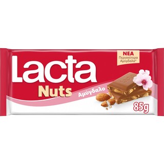 LACTA | Σοκολάτα Γάλακτος Αμυγδάλου 85gr