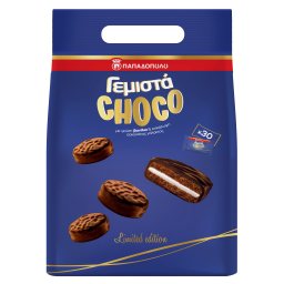 ΠΑΠΑΔΟΠΟΥΛΟΥ | Μπισκότα Γεμιστά Βανίλια Επικάλυψη Σοκολάτα 400g