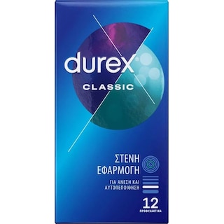 DUREX | Προφυλακτικά Classic Στενή Εφαρμογή 12 Τεμάχια