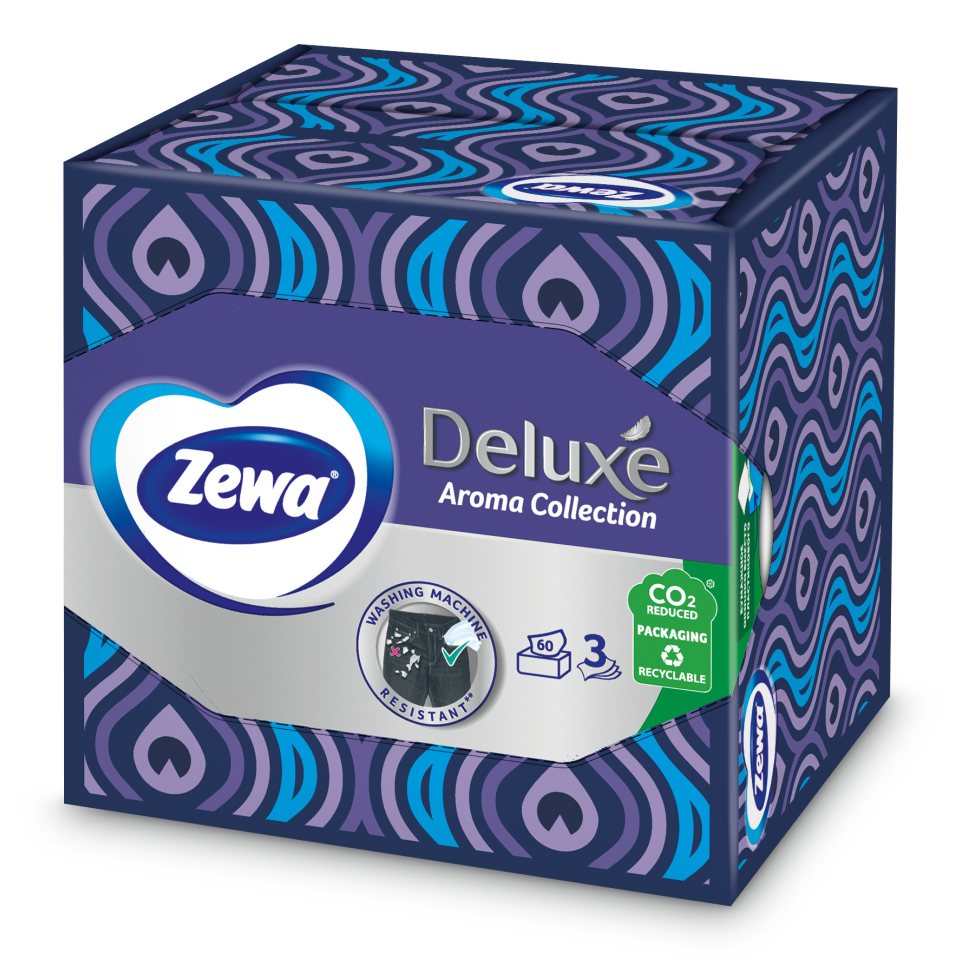 ZEWA Χαρτομάντηλα Επιτραπέζια Deluxe Aroma 3 Φύλλα 112g