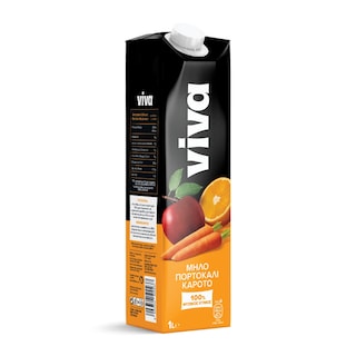 VIVA FRESH | Χυμός Μήλο Πορτοκάλι Καρότο 1lt