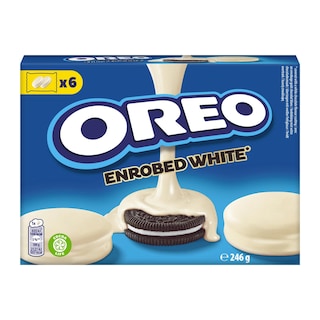 OREO | Μπισκότα Γεμιστά Επικάλυψη Λευκή Σοκολάτα 246g