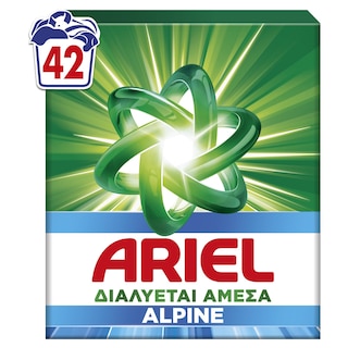 ARIEL | Σκόνη Πλυντηρίου Ρούχων Alpine 42 Μεζούρες