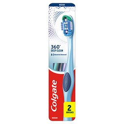 COLGATE | Οδοντόβουρτσα 360 Medium 2 Τεμάχια