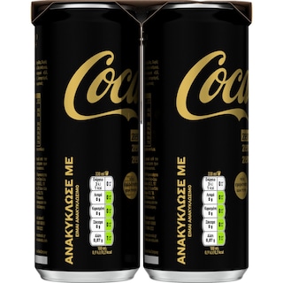 COCA COLA | ZERO | Αναψυκτικό Zero Χωρίς Καφείνη 6x330ml