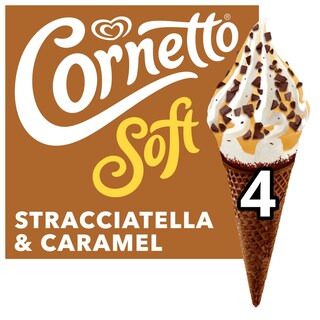 CORNETTO | Παγωτό Soft Stracciatella 4x81g