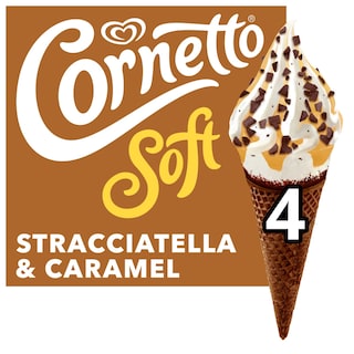 CORNETTO | Παγωτό Soft Stracciatella 4x81g