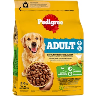 PEDIGREE | Σκυλοτροφή Adult Πουλερικά και Λαχανικά 2.6kg