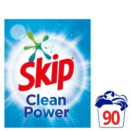 SKIP | Σκόνη Πλυντηρίου Ρούχων Clean Power 90 Μεζούρες