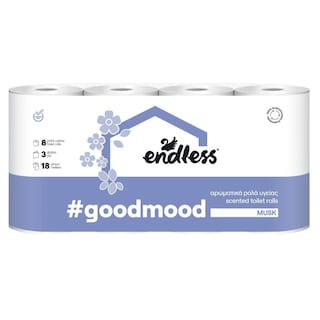 ENDLESS | Χαρτί Υγείας Good Mood Musk 3 Φύλλα 8 Ρολά 8x85g