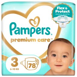 PAMPERS | Πάνες Μωρού Premium Care Νο3 78 Τεμάχια