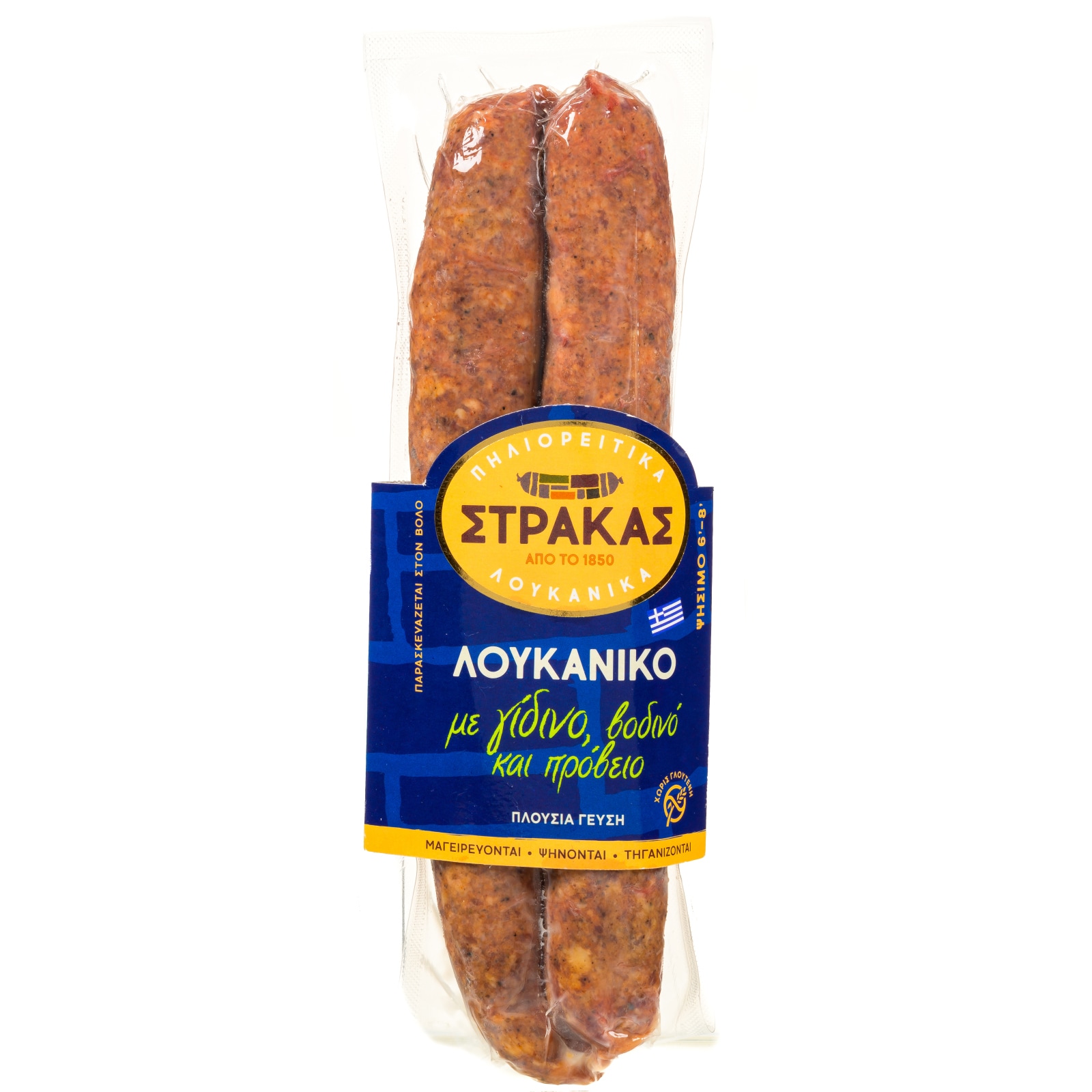 ΣΤΡΑΚΑΣ Λουκάνικο Γίδινο Βοδινό και Πρόβειο 280g