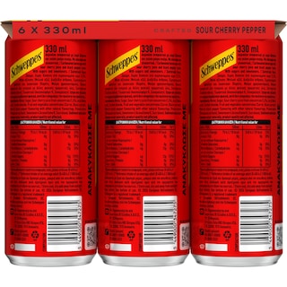 SCHWEPPES | Αναψυκτικό Sour Cherry & Black Pepper Κουτί 6x330ml