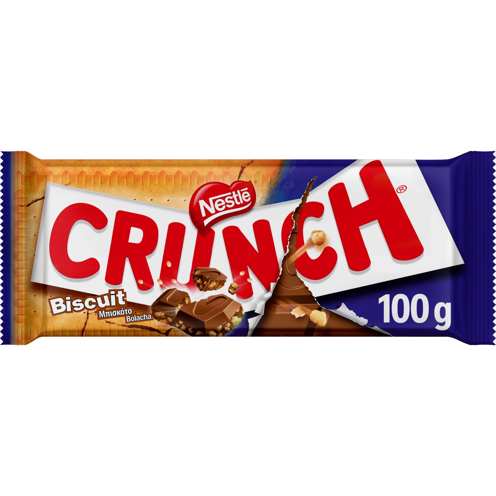 CRUNCH Σοκολάτα Γάλακτος Μπισκότο Χωρίς Γλουτένη 100g