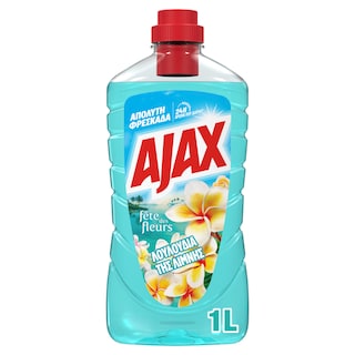 AJAX | FETE DES FLEURS | Καθαριστικό Πατώματος Γιορτή Λουλουδιών Λουλούδια της Λίμνης 1lt