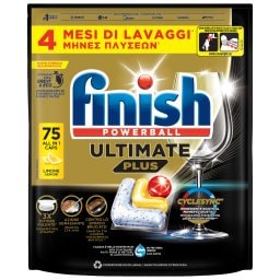 FINISH | Κάψουλες Πλυντηρίου Πιάτων Ultimate Plus Allin1 Λεμόνι 75 Τεμάχια