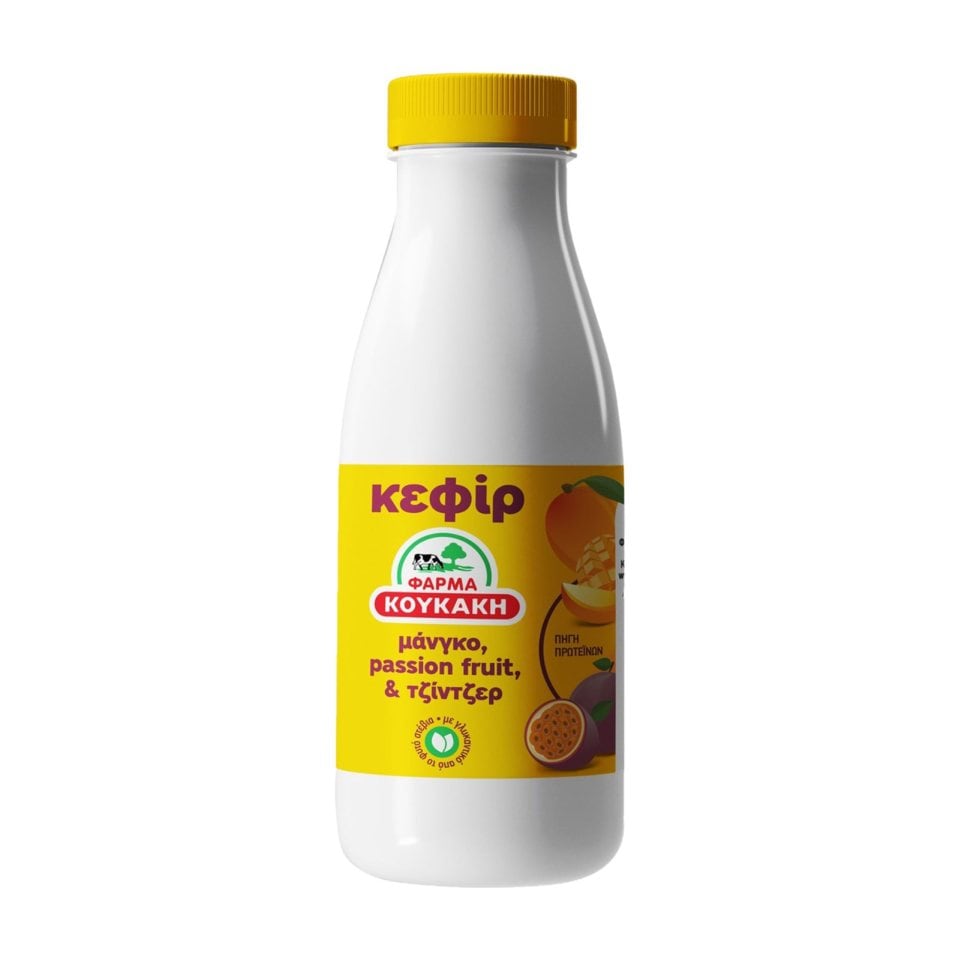 ΦΑΡΜΑ ΚΟΥΚΑΚΗ Κεφίρ Μάνγκο Passion Fruit Τζίντζερ 330ml